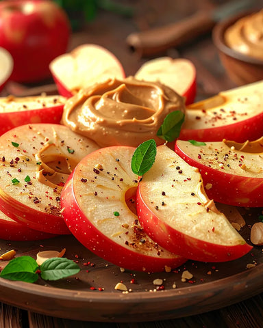 Apple Slices with PB Pow Dip